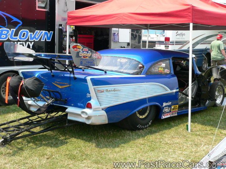 Blue 1957 Chevrolet Promod 
