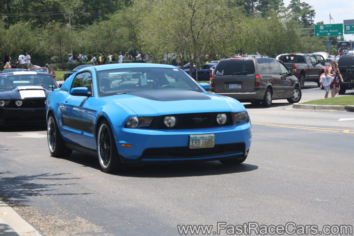 Bright Blue Mustang GT