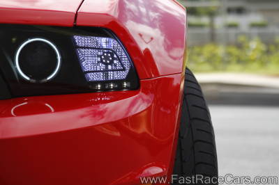 2011 Ford Mustang GT 5.0 Headlight Close-up